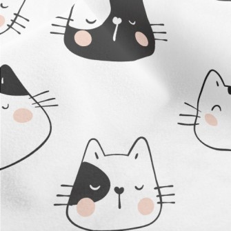 Funny Cat Head Micro Fleece