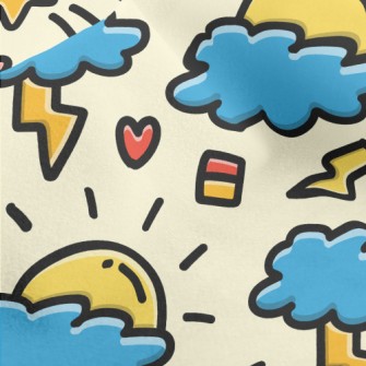 Thundery Rainy Day Micro Fleece
