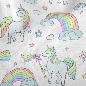 Rainbow Wand And Unicorn Minky