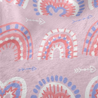 Lover Romantic Rainbow Minky