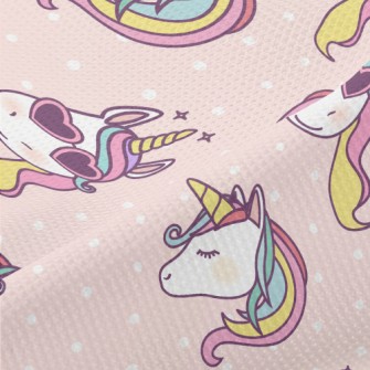 Humorous Unicorn Piqué