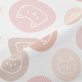 Cute Cat Badge Piqué