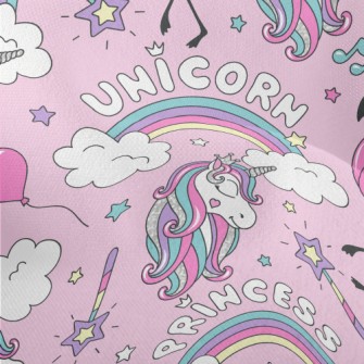 Flamingos And Fashion Unicorns Lightweight Performance Linen