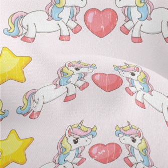 Unicorns And Hearts Lightweight Performance Linen