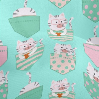 Pocket Gray Kitten Lightweight Performance Linen