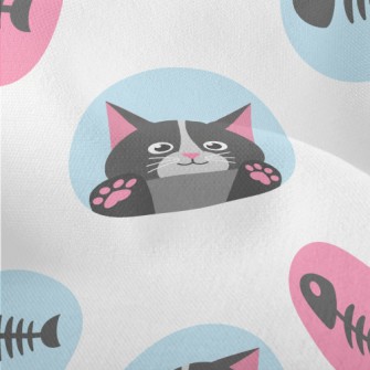 Cat And Fish Bones Lightweight Performance Linen