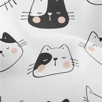 Funny Cat Head Lightweight Performance Linen
