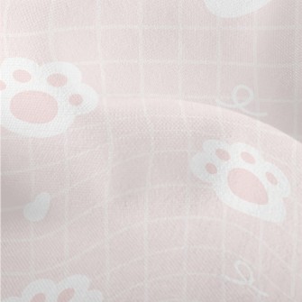 Cute Cat Paw Lightweight Performance Linen