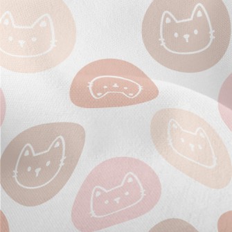 Cute Cat Badge Lightweight Performance Linen