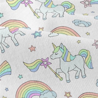 Rainbow Wand And Unicorn Modern Jersey