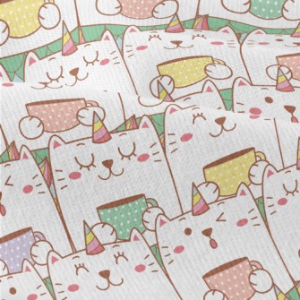 Cat Holding Coffee Modern Jersey