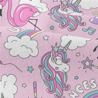Flamingos And Fashion Unicorns Modern Jersey