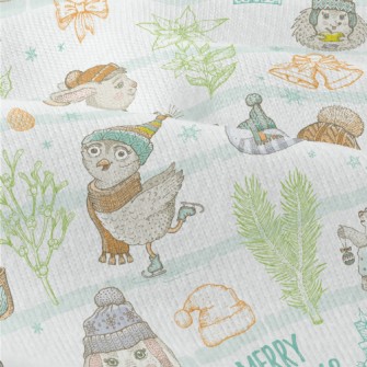 Winter Rabbit Raccoon Fox Modern Jersey