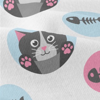 Cat And Fish Bones Modern Jersey