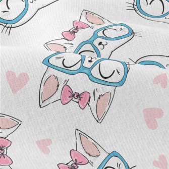 Temperament White Cat Modern Jersey