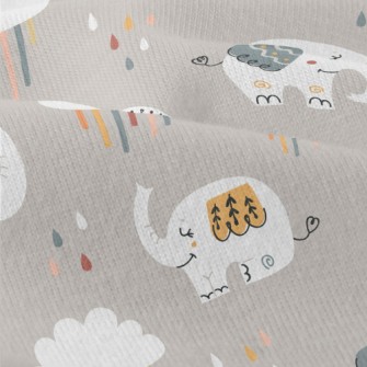 Elephants Take A Walk On A Rai Modern Jersey