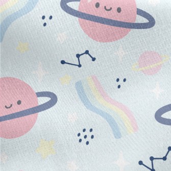 Rainbow Planet Jersey Backed Fleece