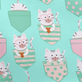 Pocket Gray Kitten Pongee