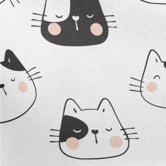 Funny Cat Head Pongee