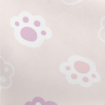 Cute Cat Paw Footprints Pongee