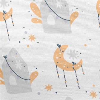 Stars, Moon And House Pongee