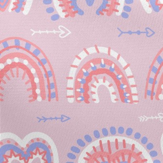 Lover Romantic Rainbow Pongee