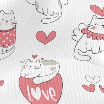 Full Of Love For Cats Stretch Jersey