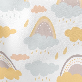 Rainbow Rain Lightweight Cotton Poplin