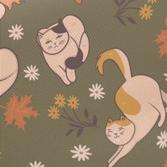 Lazy Cat Midweight Cotton Poplin