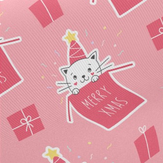 Cat In Gift Box Midweight Cotton Poplin