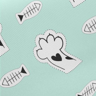 Cat Claws And Bones Midweight Cotton Poplin