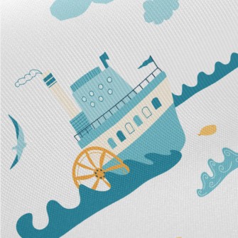 Happy Ship Midweight Cotton Poplin