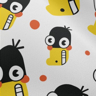 Funny Little Black Duck Chiffon