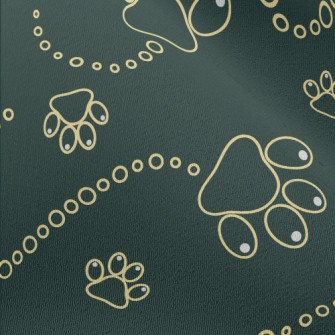 Cute Dog Footprints Chiffon