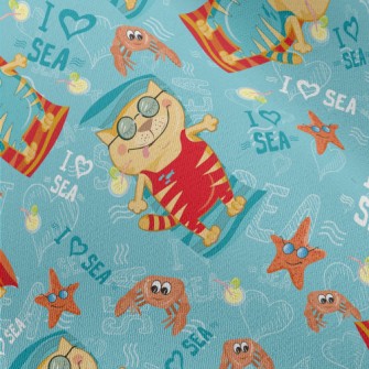 Relaxing Holiday Cat Chiffon