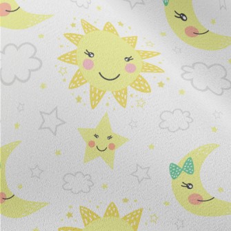 Q Version Moon, Stars And Sun Chiffon