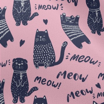 Cat With Changing Expressions Chiffon