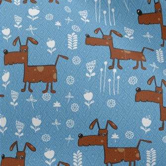 Cartoon Style Puppy Chiffon