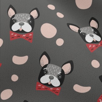 French Bulldog With Bow Tie Chiffon
