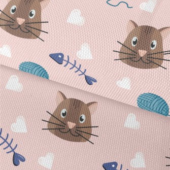 Kitten Fish Bone Yarn Waterproof Oxford
