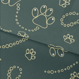 Cute Dog Footprints Waterproof Oxford