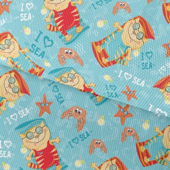 Relaxing Holiday Cat Waterproof Oxford