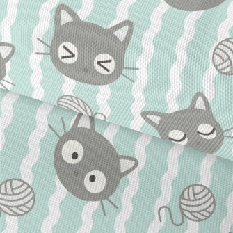 Kitten Yarn Ball Waterproof Oxford