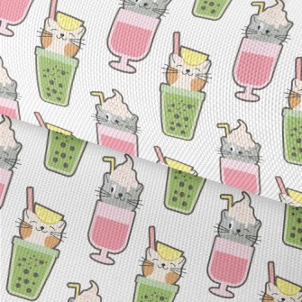 Big Head Cat Cold Drink Waterproof Oxford