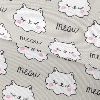 Shy Cat With Closed Eyes Waterproof Oxford