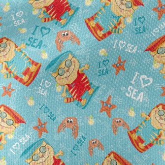 Relaxing Holiday Cat Waterproof Canvas