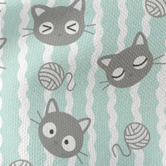 Kitten Yarn Ball Waterproof Canvas