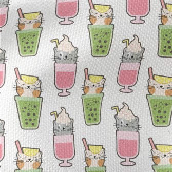 Big Head Cat Cold Drink Waterproof Canvas