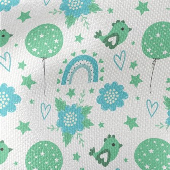 Dreamy Rainbow Bird Waterproof Canvas