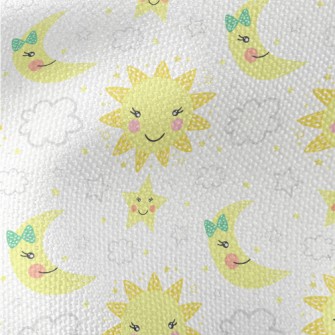 Q Version Moon, Stars And Sun Waterproof Canvas
